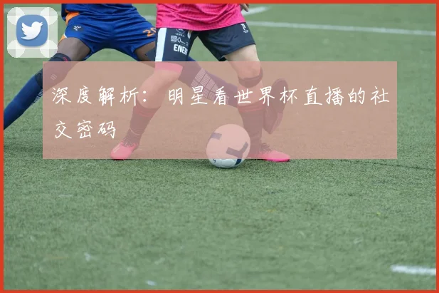 深度解析:明星看世界杯直播的社交密码